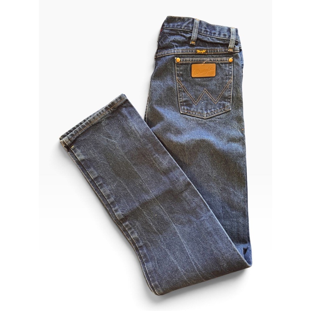Wrangler 13MWZ Cowboy Cut Original Fit Jeans Mens 35x36 Dark Wash Indigo Denim